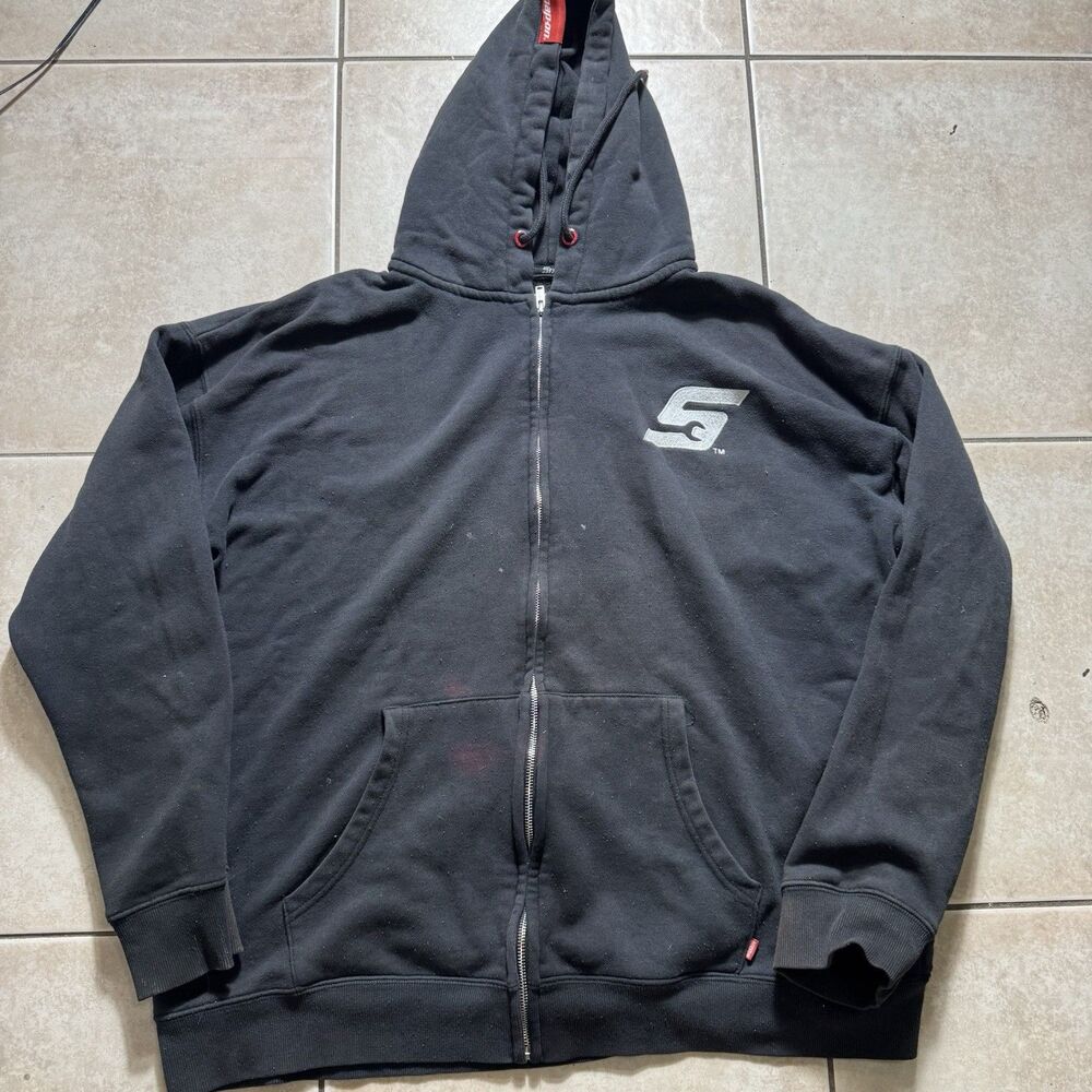 Snap-on Tools Dixxon Size 2XL Fleece Lined Full Zip Hooded Jacket Embroided Logo